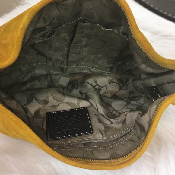 COPY - Coach Saffron Yellow Suede Hobo - 4286 - Picture 4 of 7